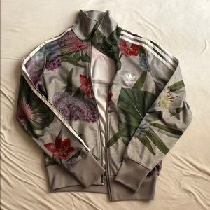 Adidas floral jacket